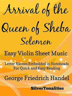 cover image of Arrival of the Queen of Sheba Solomon Easy Violin Sheet Music